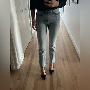 rag & bone light blue women's straight leg jeans